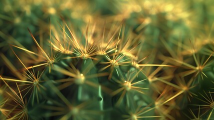 Tranquil Thorns: Close-up of cactus needles forms a mesmerizing pattern, instilling a sense of peace and serenity.