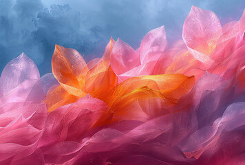 Pink lotus flower, background for graphics use. Created with Ai