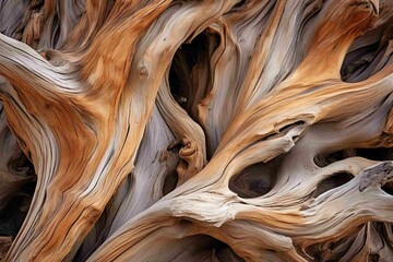 Textured surface of an ancient Bristlecone Pine tree - obrazy, fototapety, plakaty