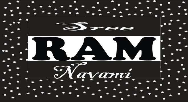 Sree Ram Navami Typography T-Shirt Design
