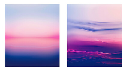 Fototapeta premium two pink blue and purple backgrounds in the style of 
