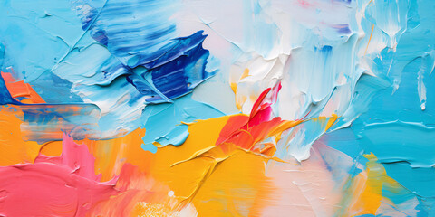 Multi-colored brush strokes background