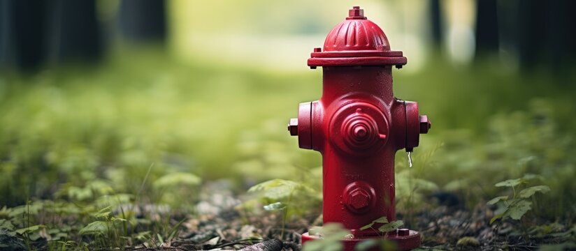 Outdoors, a red fire hydrant photographed vertically.