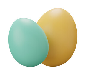 easter egg. 3d render illustration. Happy Easter pedestal scene for product display