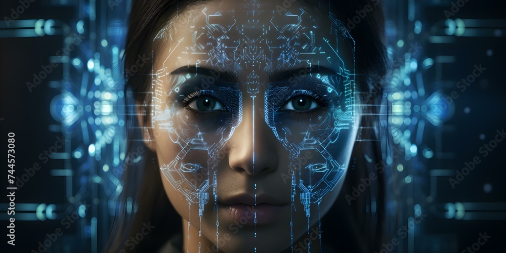 Poster enhancing security for futuristic digital applications through biometric authentication in surveilla