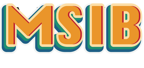 Airlangga University retro text stickers