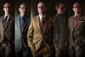 Businessmen in Different Suits, Showcasing Versatility and Professionalism, Coaches in Different Suits