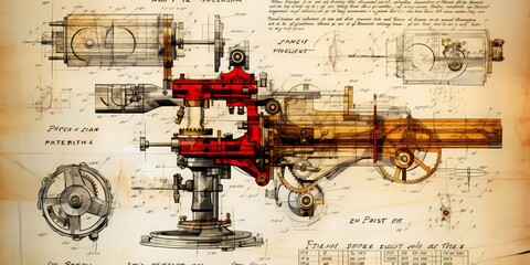 Vintage Microscope Patent Art