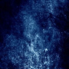 Blue grunge scratched background, distressed texture - 744577021