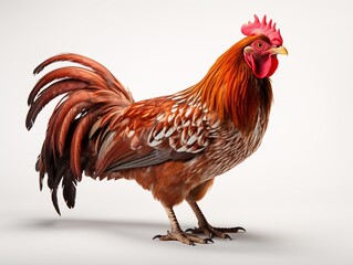 Fototapeta premium Rooster isolated on a white background.