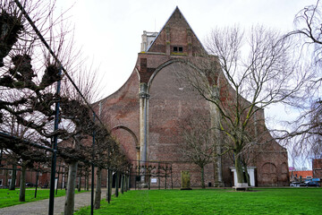 The eye-catcher of Brielle is the St. Catherine's Church, also known as the Brielse Dom.
Brielle, Den Briel, Voorne aan Zee, South Holland, Netherlands, Holland, Europe.
