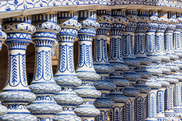 architecture at Spanish square in Seville, Spain - 744582020