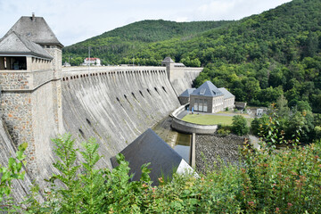 Die Edertalsperre in Nordhessen in Deutschland