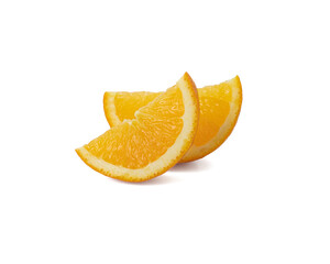 Orange slice isolated on white background Clipping Path