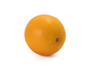 Ripe orange isolated on white background Clipping Path