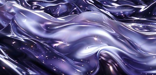 Liquid ribbons of light, navy blue and celestial lavender.