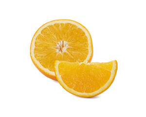 Orange slice isolated on white background Clipping Path