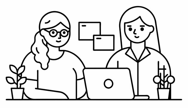 two women coding, showcasing their skills in programming languages like Python, JavaScript, and Java.