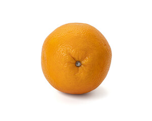 Ripe orange isolated on white background Clipping Path
