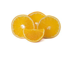 Orange slice isolated on white background Clipping Path