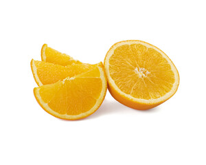 Orange slice isolated on white background Clipping Path