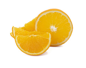 Orange slice isolated on white background Clipping Path