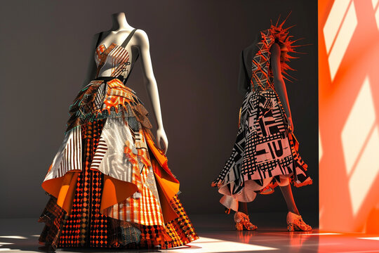 Virtual fashion design creating avant garde outfits in digital studios innovative and stylish