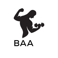BAA Letter logo design template vector. BAA Business abstract connection vector logo. BAA icon circle logotype.
