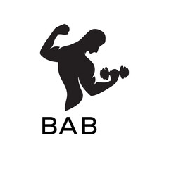 BAB Letter logo design template vector. BAB Business abstract connection vector logo. BAB icon circle logotype.

