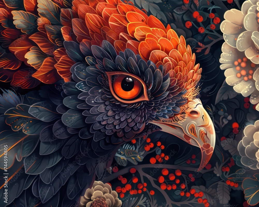 Poster experiment with micro details to enhance the overall complexity of your illustration
