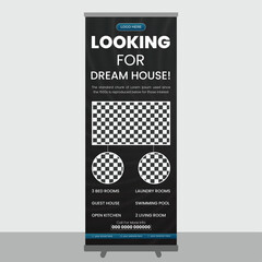 Real Estate Roll Up Banner Design