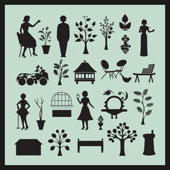 set of icons, Adore set