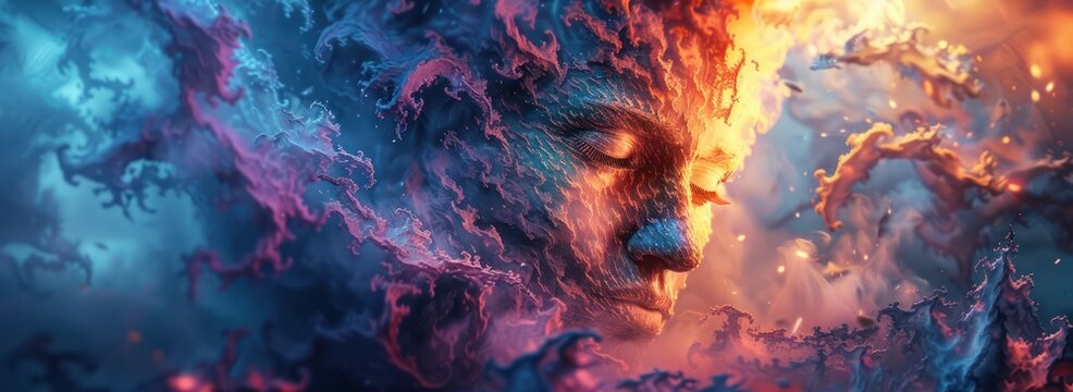 Use code to generate a dynamic and interactive piece of digital art