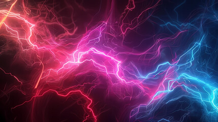 Naklejka premium Vivid Pink and Blue Electric Plasma Background