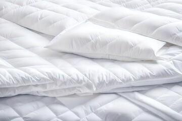 white pillows on a bed