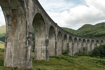 Fototapeta na wymiar Glenfinnan Viaduct in Scotland