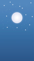 Background for social media. Starry night.