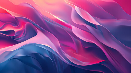 Obraz premium Abstract Colorful Waves in Digital Artwork