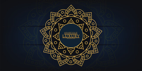 Luxury mandala arabesque ornamental background