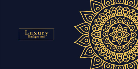 Luxury mandala arabesque ornamental background - obrazy, fototapety, plakaty