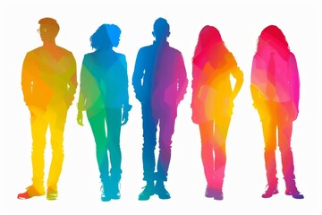 LGBTQ Pride pattern. Rainbow visionary colorful diversity climate diversity Flag. Gradient motley colored rainbow footpath LGBT rights parade festival trisexual diverse gender illustration