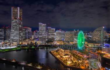 Obraz premium みなとみらいの夜景