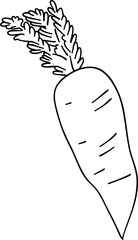 Doodle Easter carrot