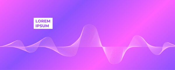 Abstract colorful background with gradient and waves.