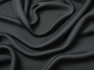 Fototapeta premium a black close up fabric texture background