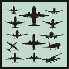 aircraft silhouettes