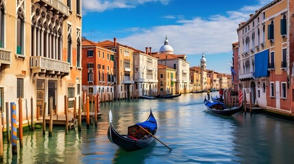 Panoramic view of Venice - obrazy, fototapety, plakaty