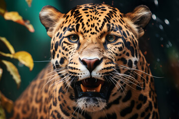 Taunting the Jaguar - obrazy, fototapety, plakaty
