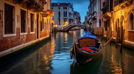 Beautiful view of the Grand Canal in Venice, Italy - obrazy, fototapety, plakaty