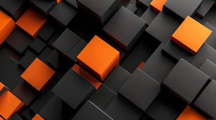 Black and Orange abstract shape background presentation design. PowerPoint and Business background.